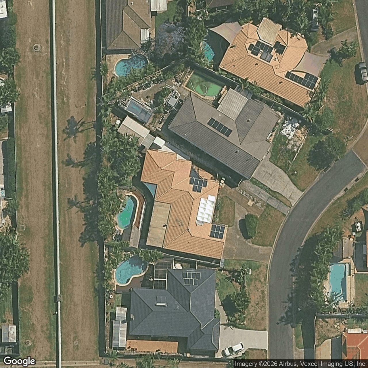 Aerial view of 5 Colonial Court, Mudgeeraba QLD 4213