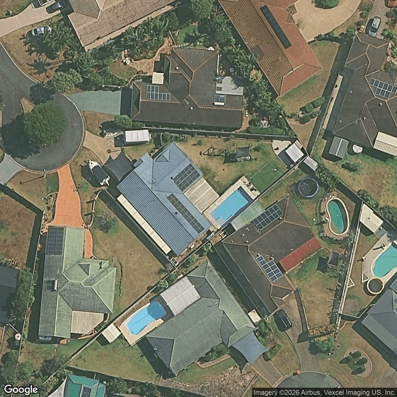 Aerial view of 20 Colonial Court, Mudgeeraba QLD 4213