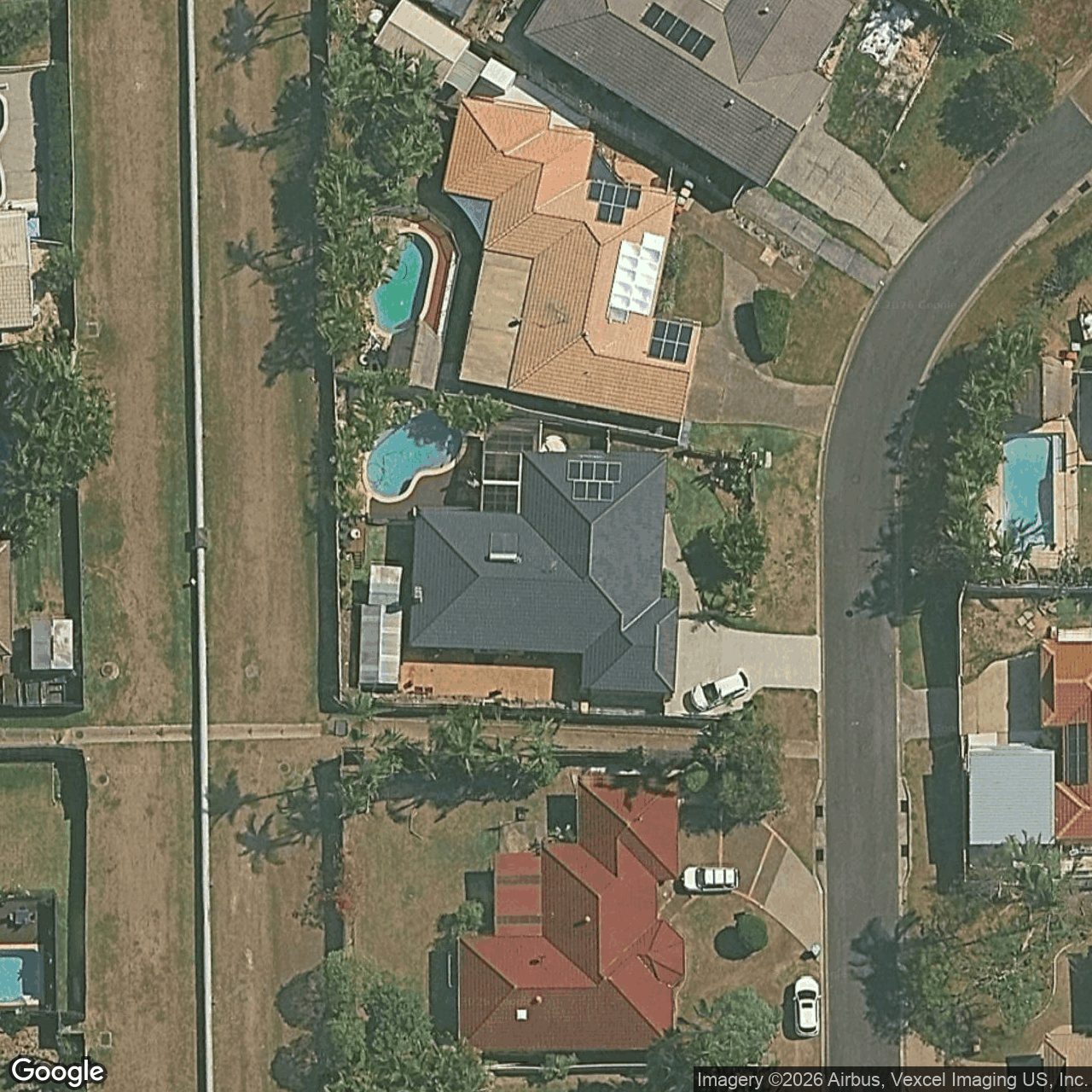 Aerial view of 7 Colonial Court, Mudgeeraba QLD 4213