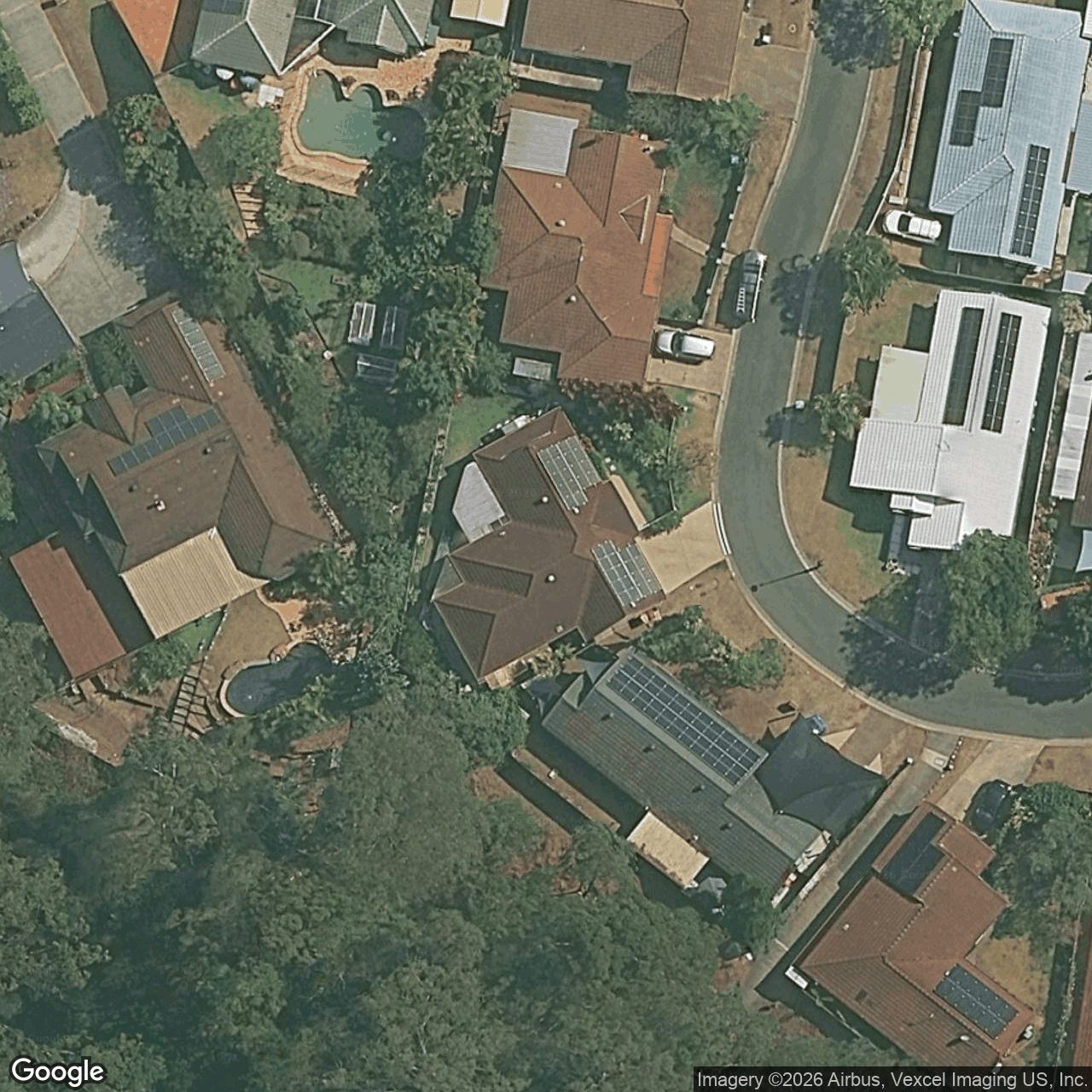 Aerial view of 21 Parklake Drive, Mudgeeraba QLD 4213