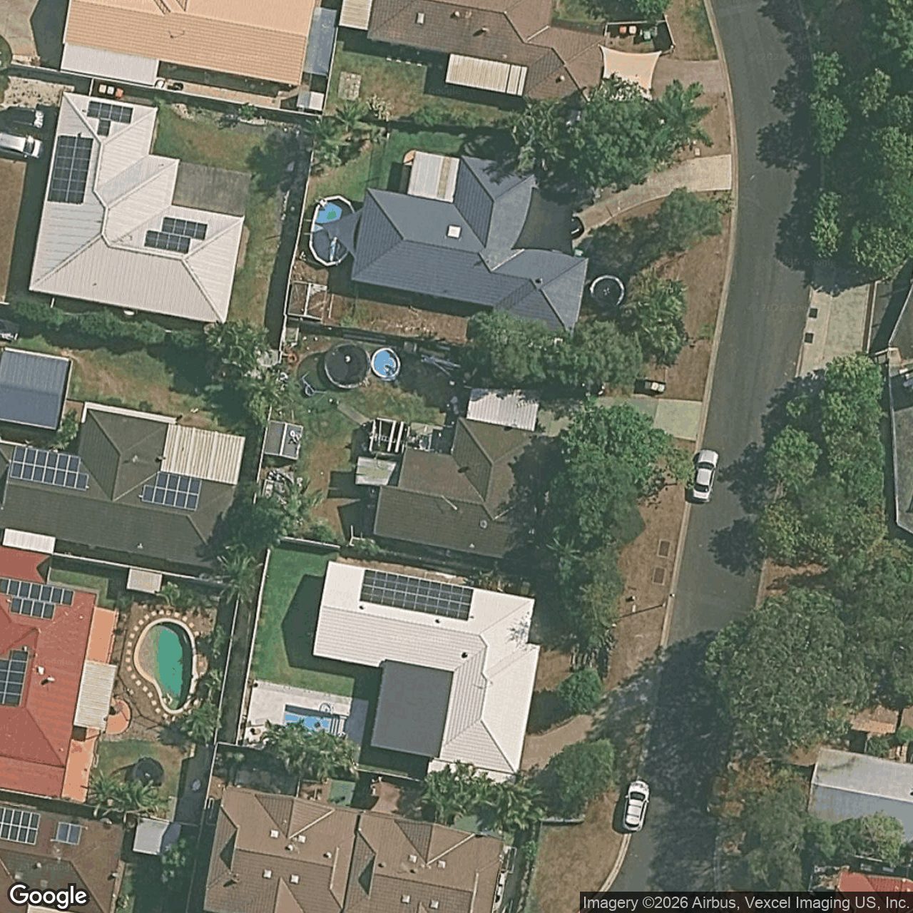 Aerial view of 5 Sarath Street, Mudgeeraba QLD 4213