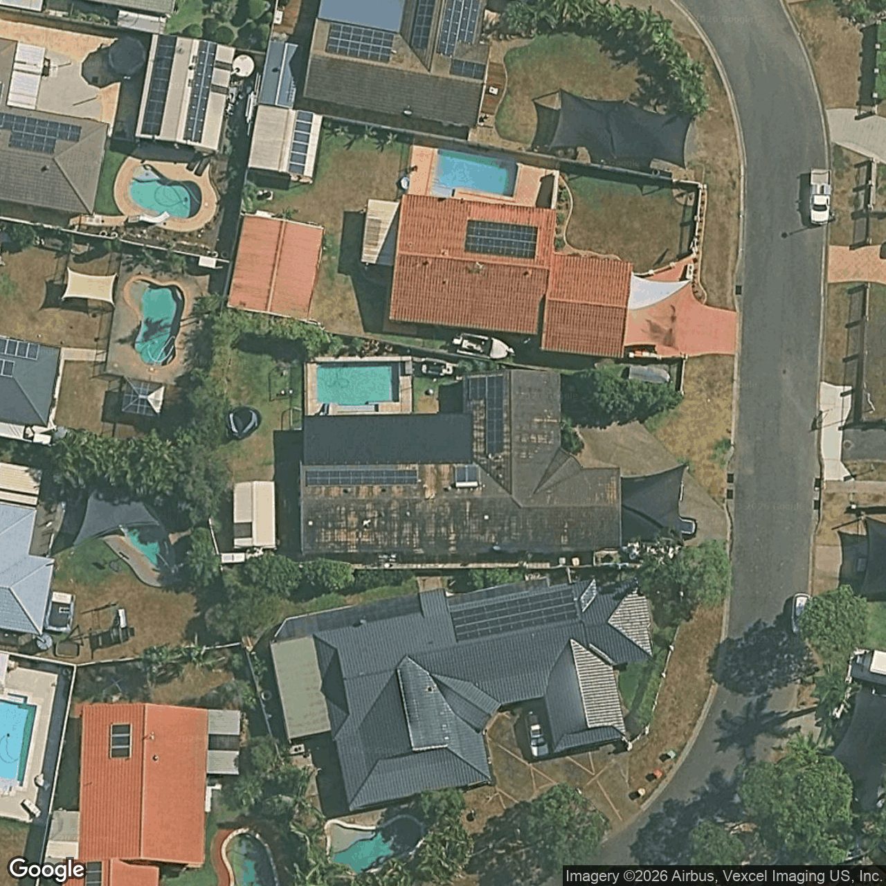 Aerial view of 7 Burke Crescent, Mudgeeraba QLD 4213