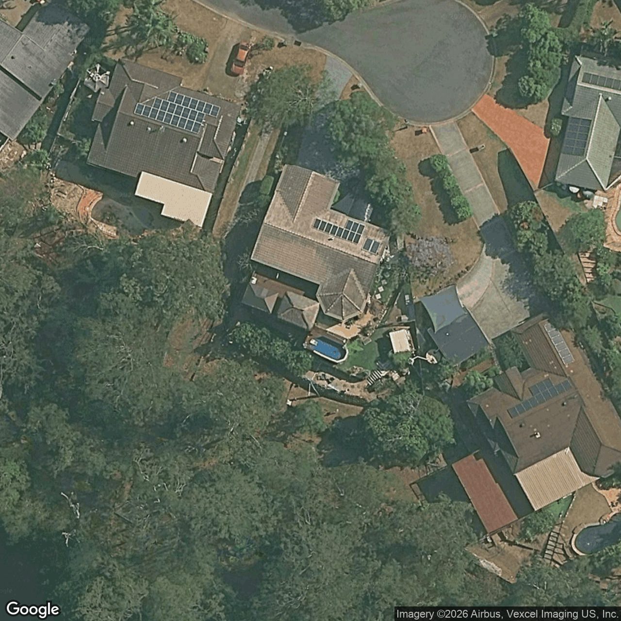 Aerial view of 21 Swagman Court, Mudgeeraba QLD 4213