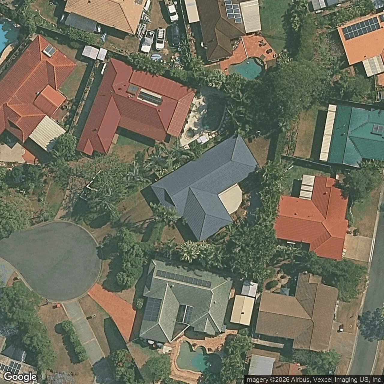 Aerial view of 18 Swagman Court, Mudgeeraba QLD 4213