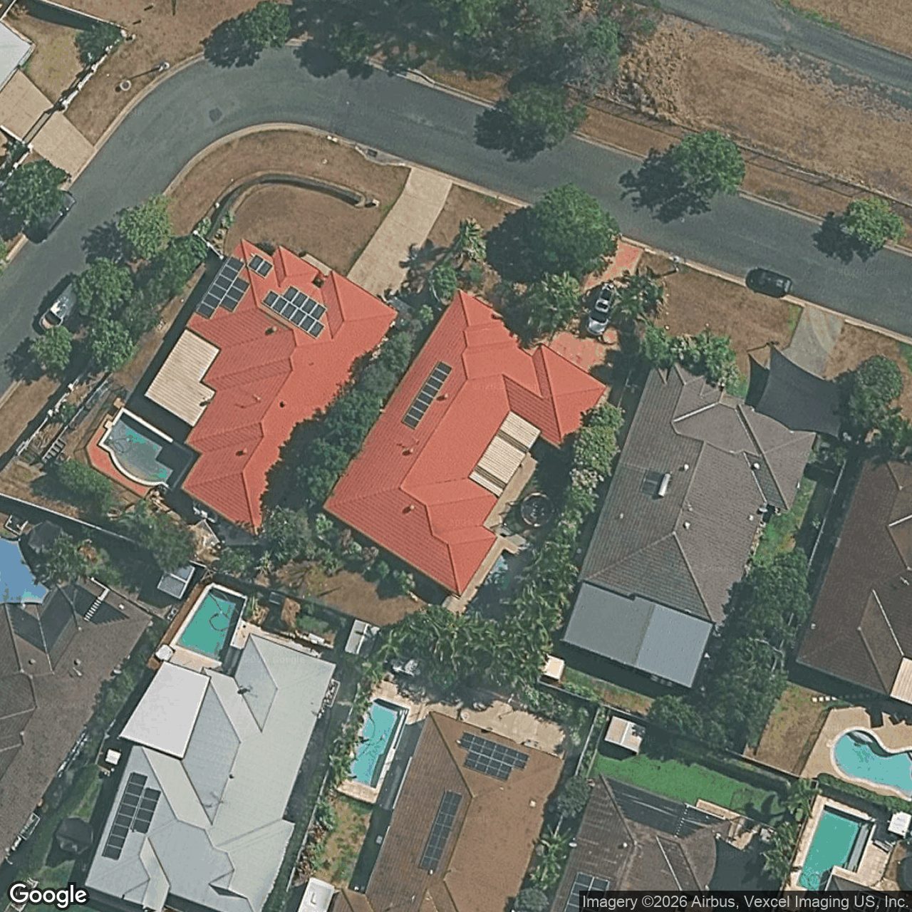 Aerial view of 9 Glenny Street, Mudgeeraba QLD 4213