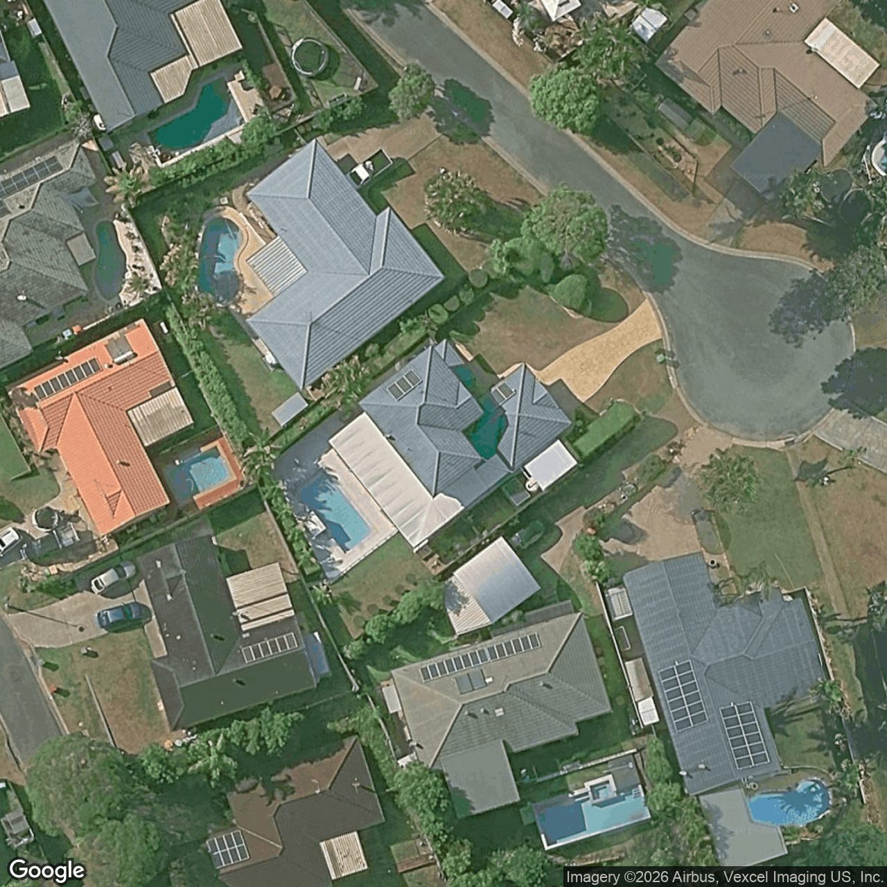 Aerial view of 5 Miners Court, Mudgeeraba QLD 4213