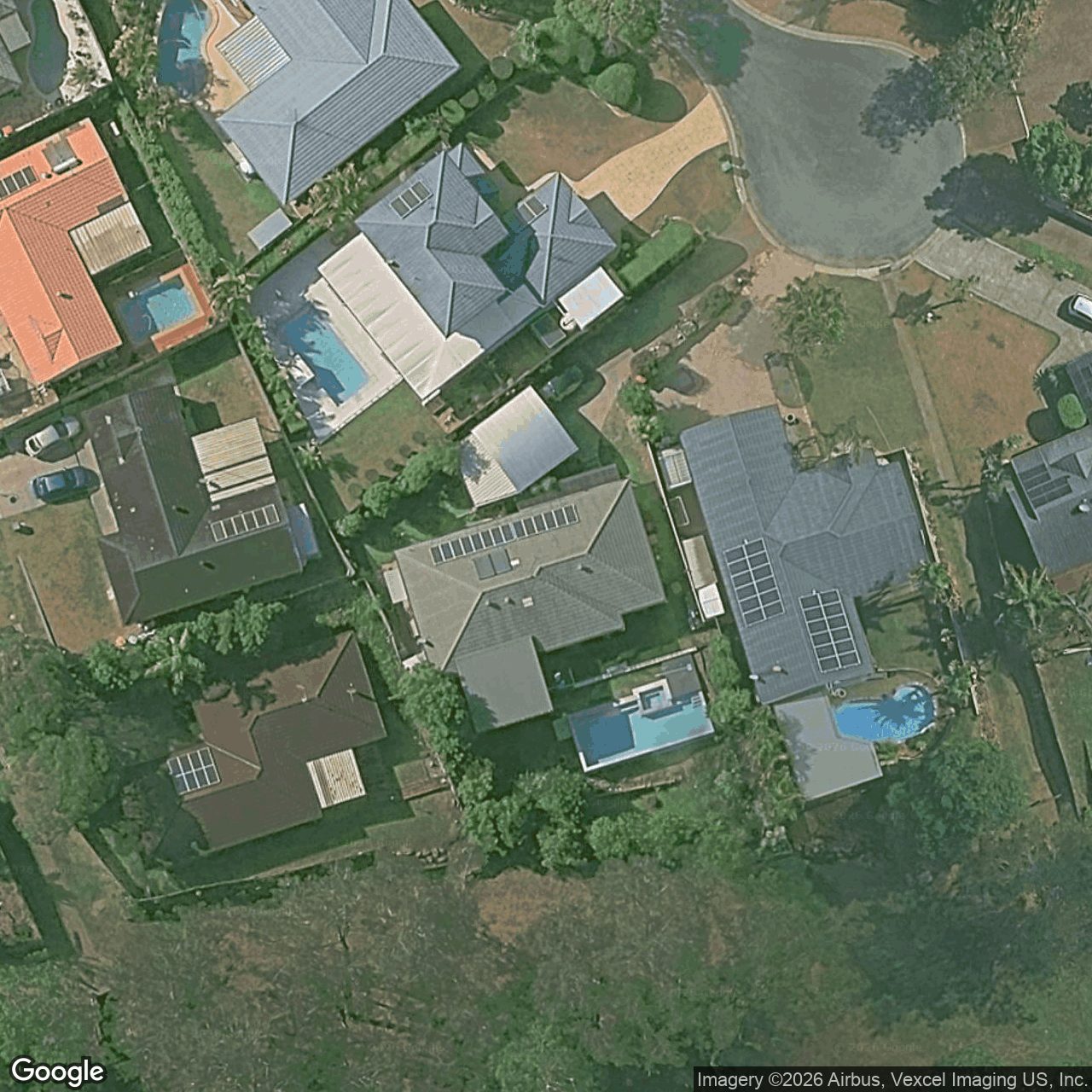 Aerial view of 7 Miners Court, Mudgeeraba QLD 4213