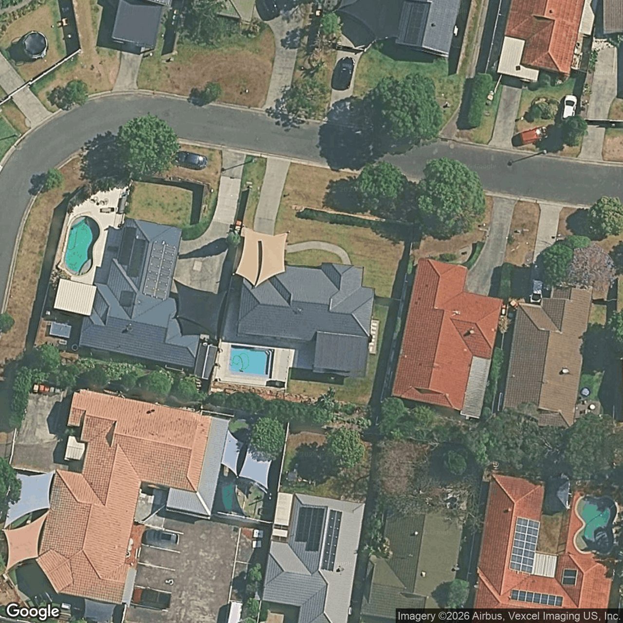 Aerial view of 5 Queen Charlotte Court, Mudgeeraba QLD 4213