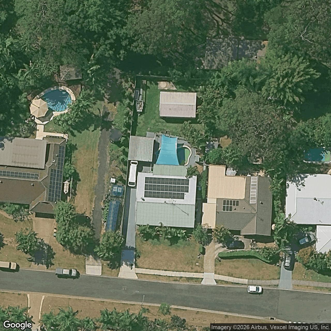 Aerial view of 13 Chopin Court, Nerang QLD 4211