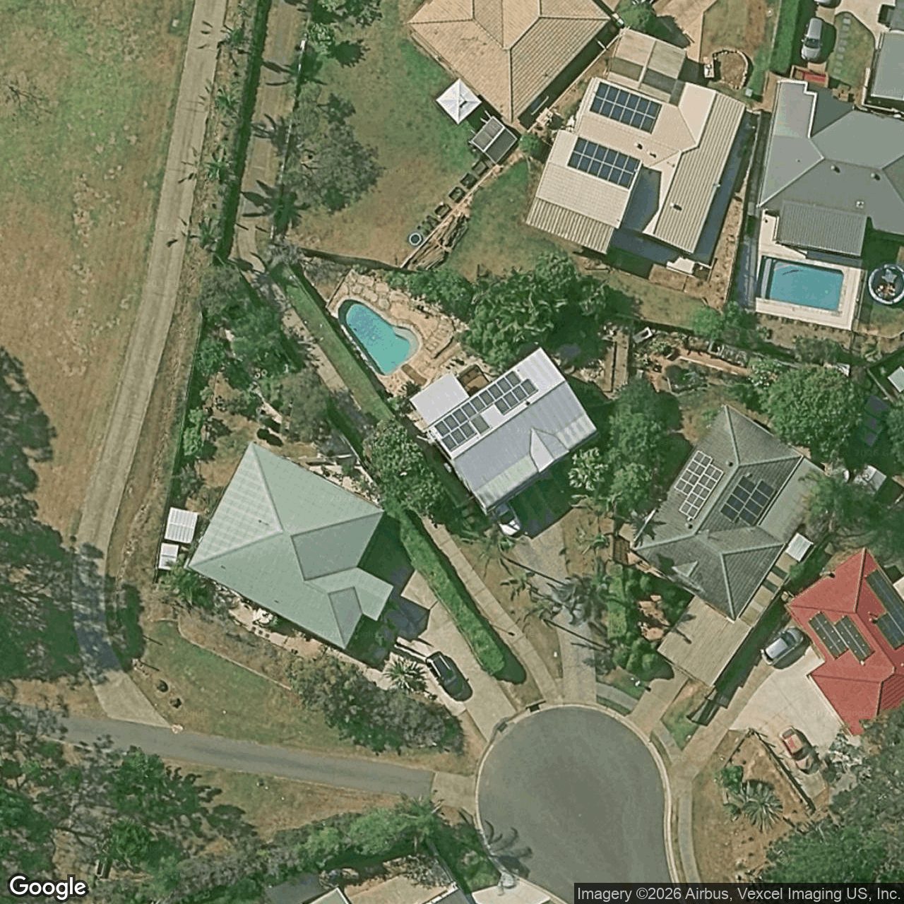 Aerial view of 7 Pict Court, Nerang QLD 4211