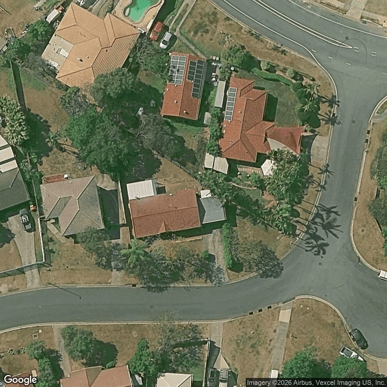 Aerial view of 3 Saxon Court, Nerang QLD 4211