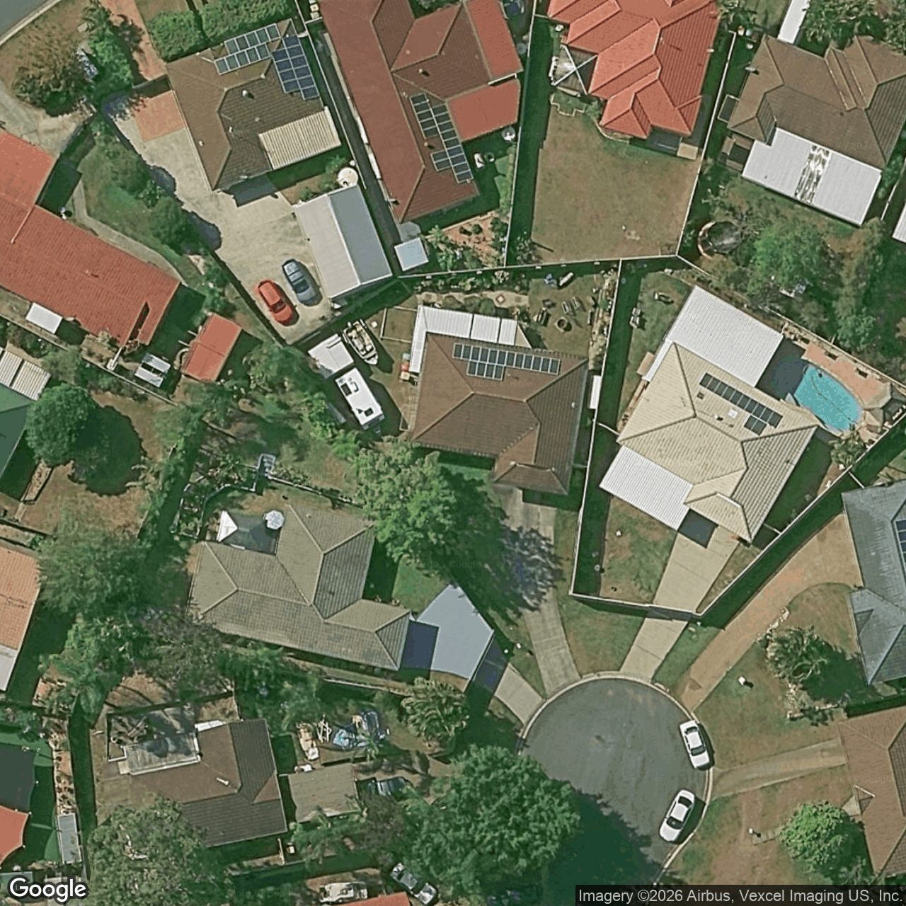 Aerial view of 22 Galahad Court, Nerang QLD 4211