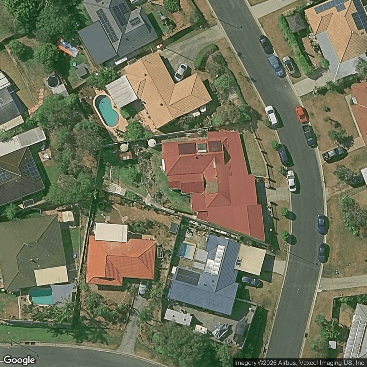 Aerial view of 4 Galahad Court, Nerang QLD 4211