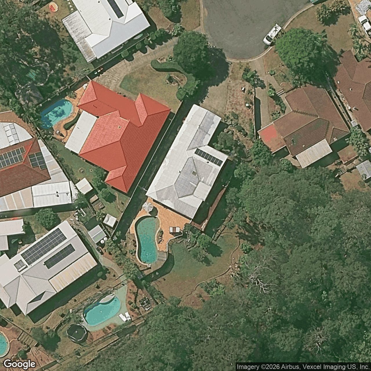 Aerial view of 13 Hoban Court, Nerang QLD 4211