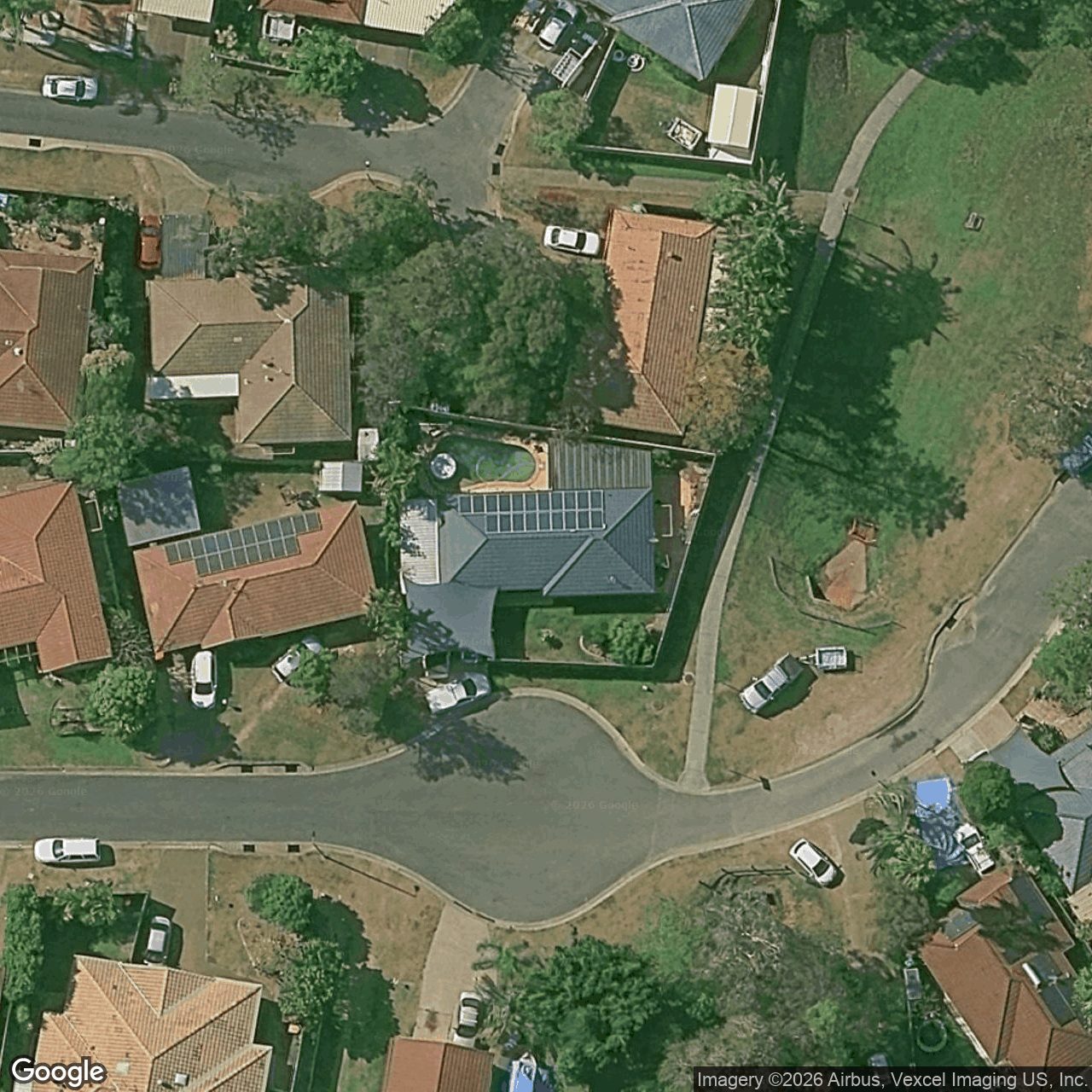 Aerial view of 32 Sandalwood Terrace, Nerang QLD 4211