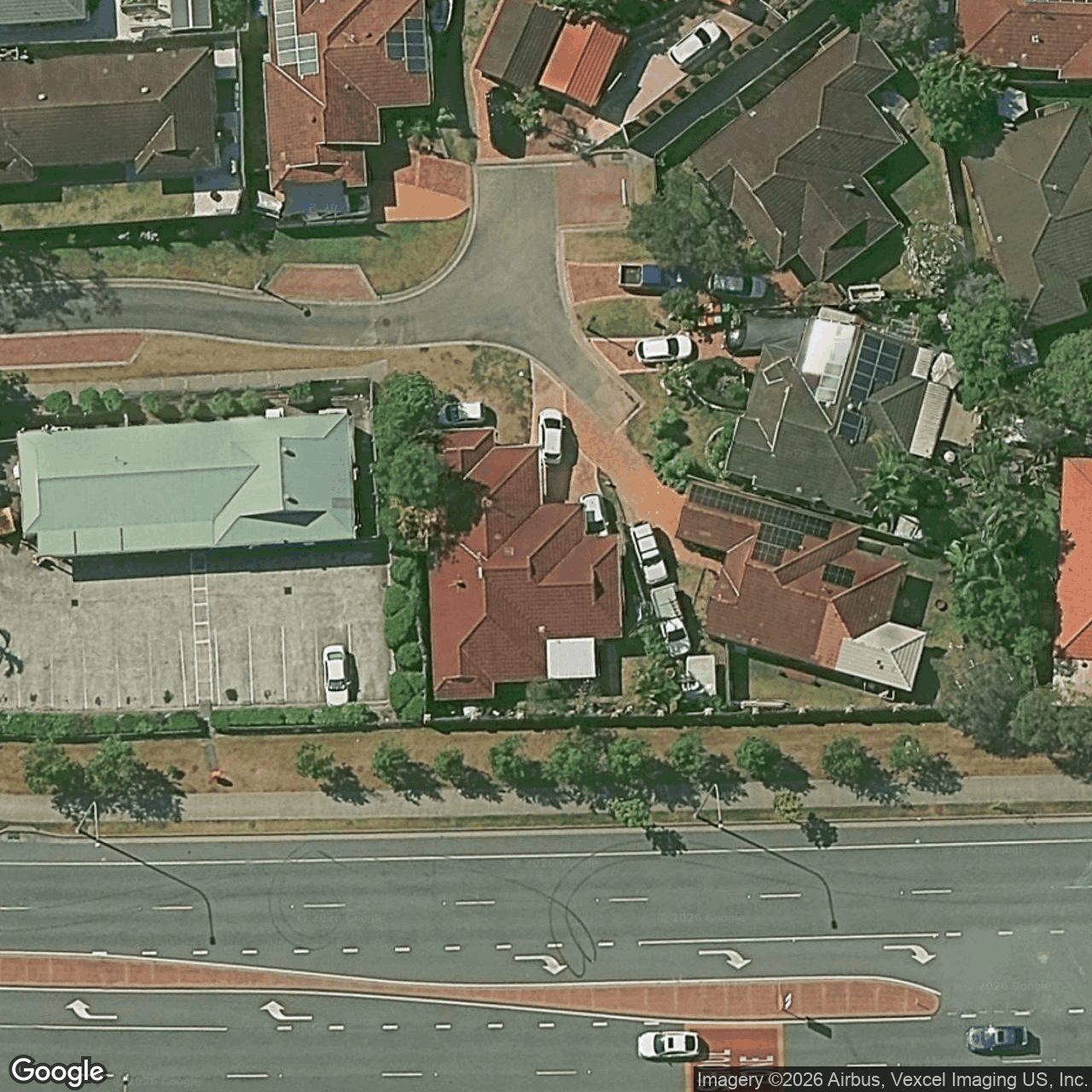 Aerial view of 3 Adalong Place, Nerang QLD 4211