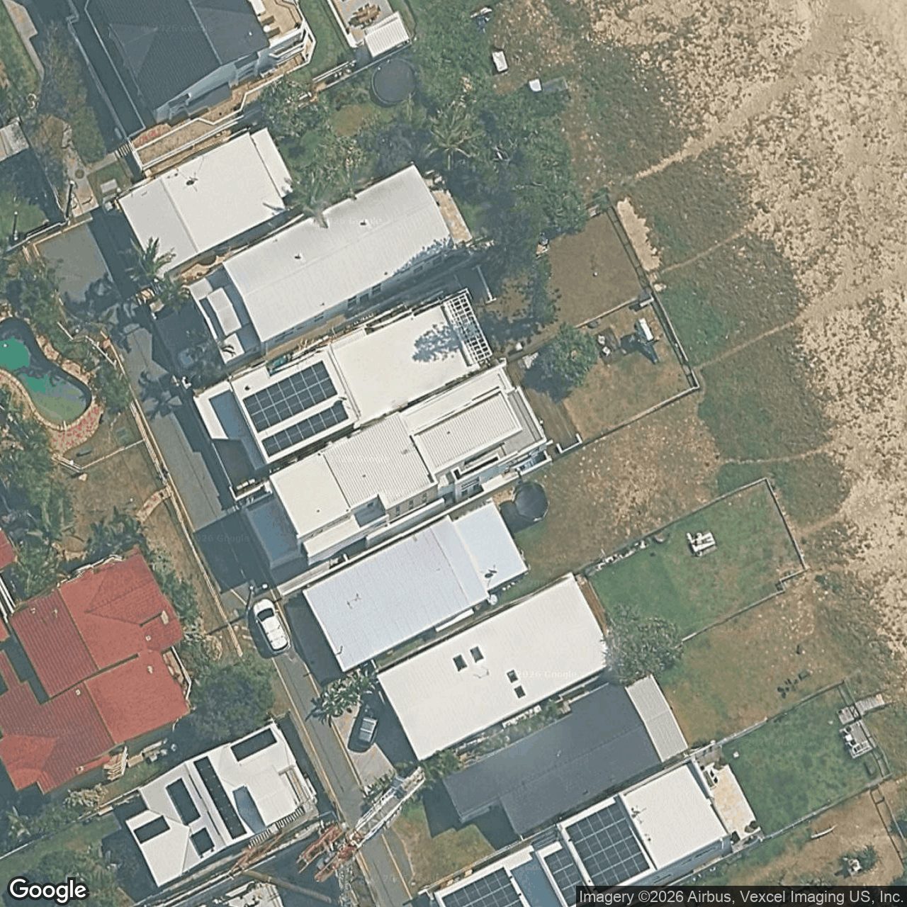 Aerial view of 269 Jefferson Lane, Palm Beach QLD 4221