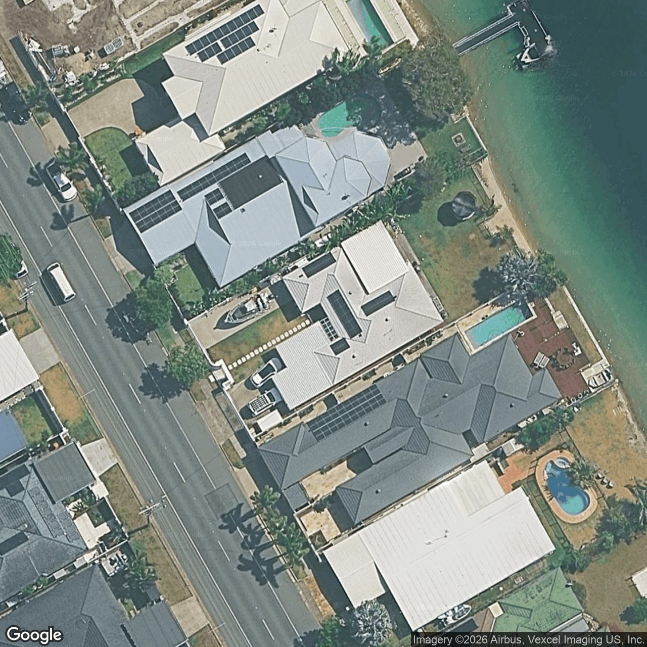 Aerial view of 42 Mallawa Drive, Palm Beach QLD 4221