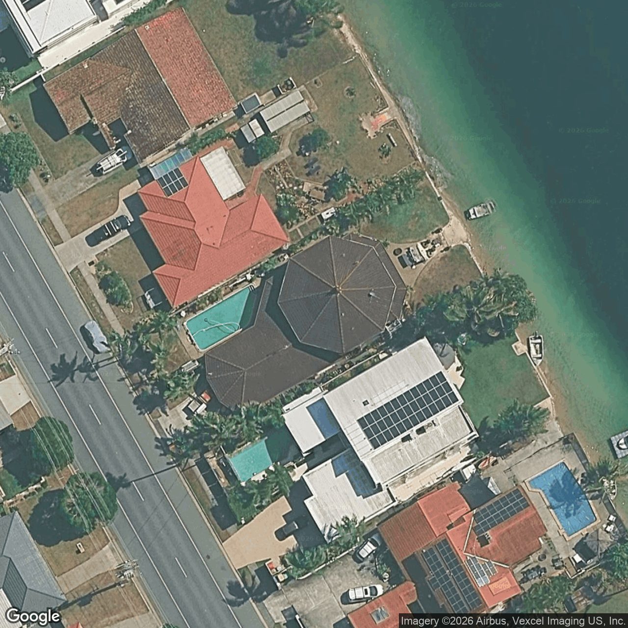 Aerial view of 82 Mallawa Drive, Palm Beach QLD 4221