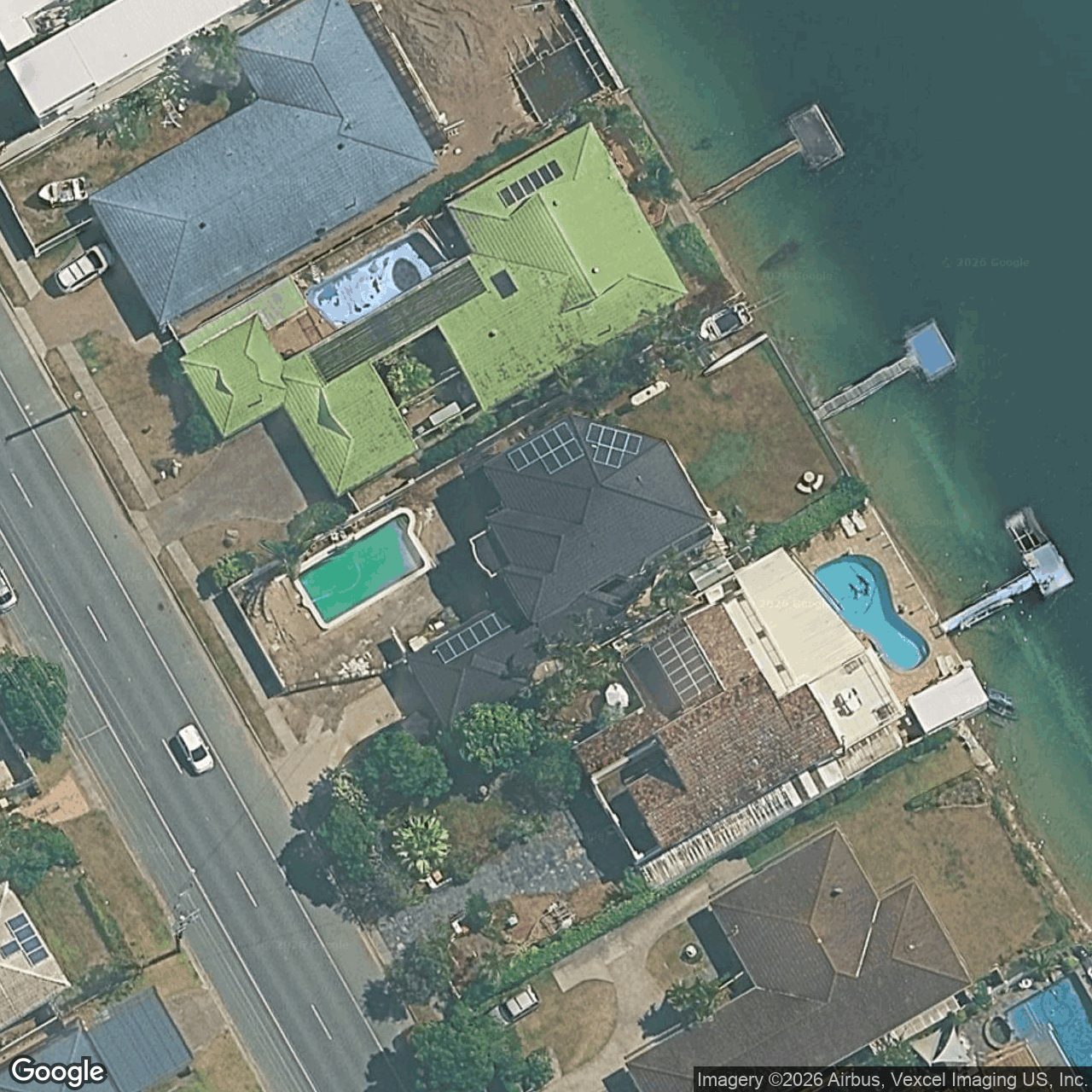 Aerial view of 104 Mallawa Drive, Palm Beach QLD 4221