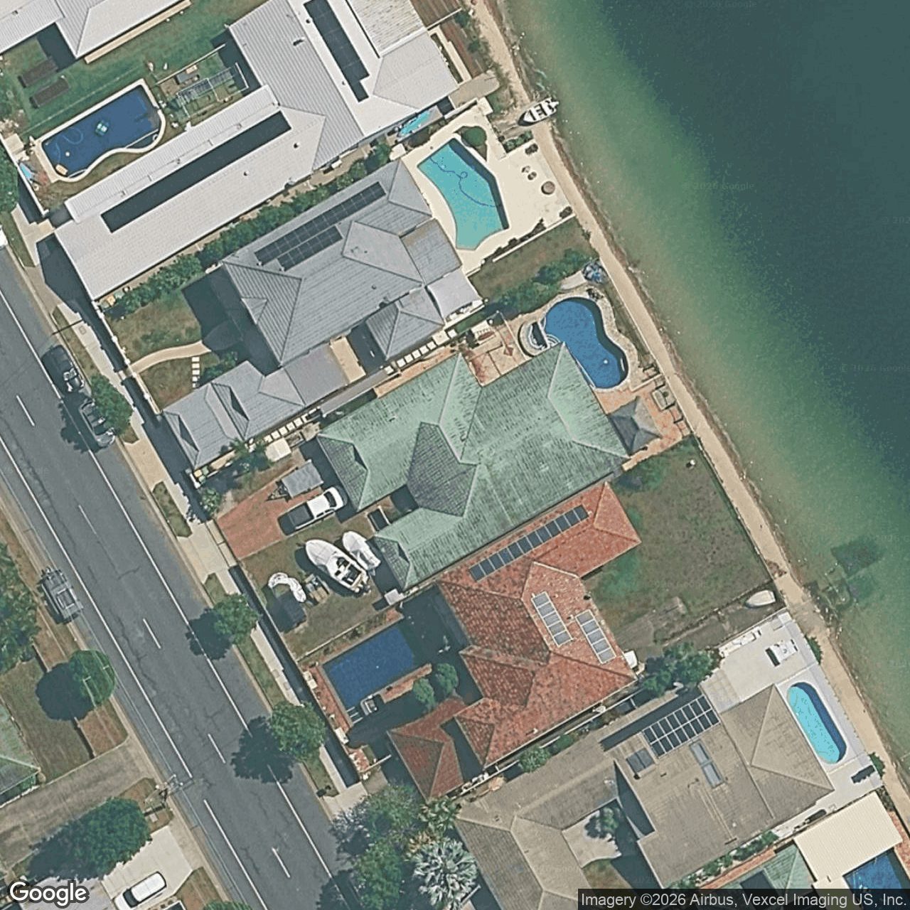 Aerial view of 146 Mallawa Drive, Palm Beach QLD 4221