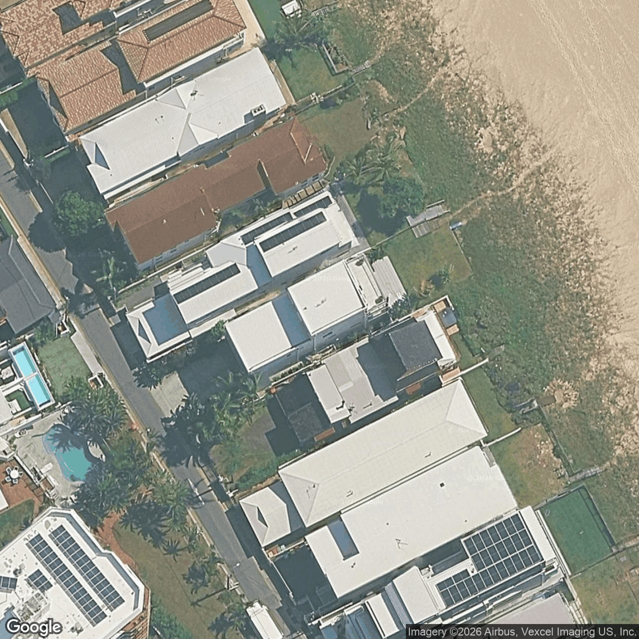Aerial view of 139 Jefferson Lane, Palm Beach QLD 4221