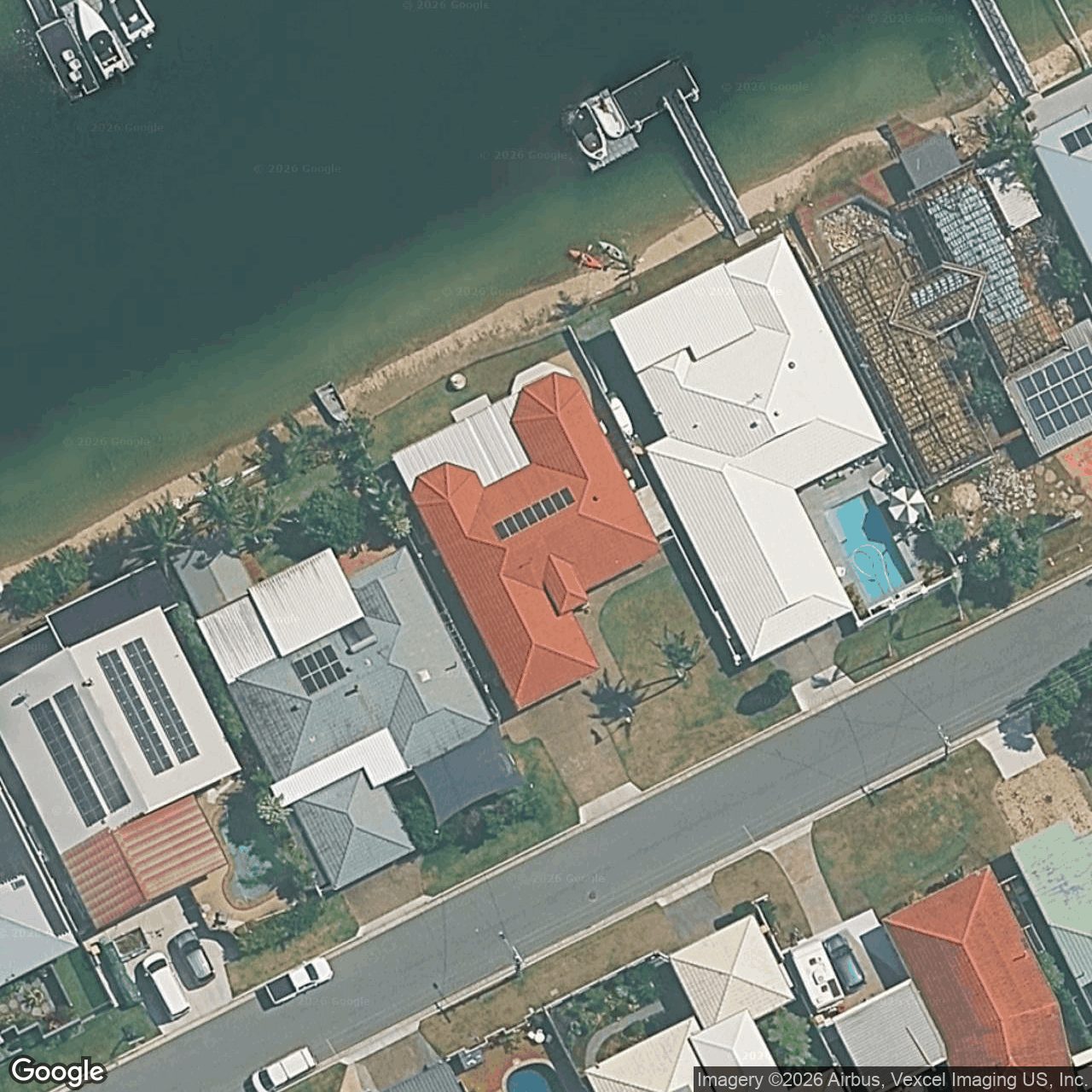 Aerial view of 13 Swordfish Court, Palm Beach QLD 4221