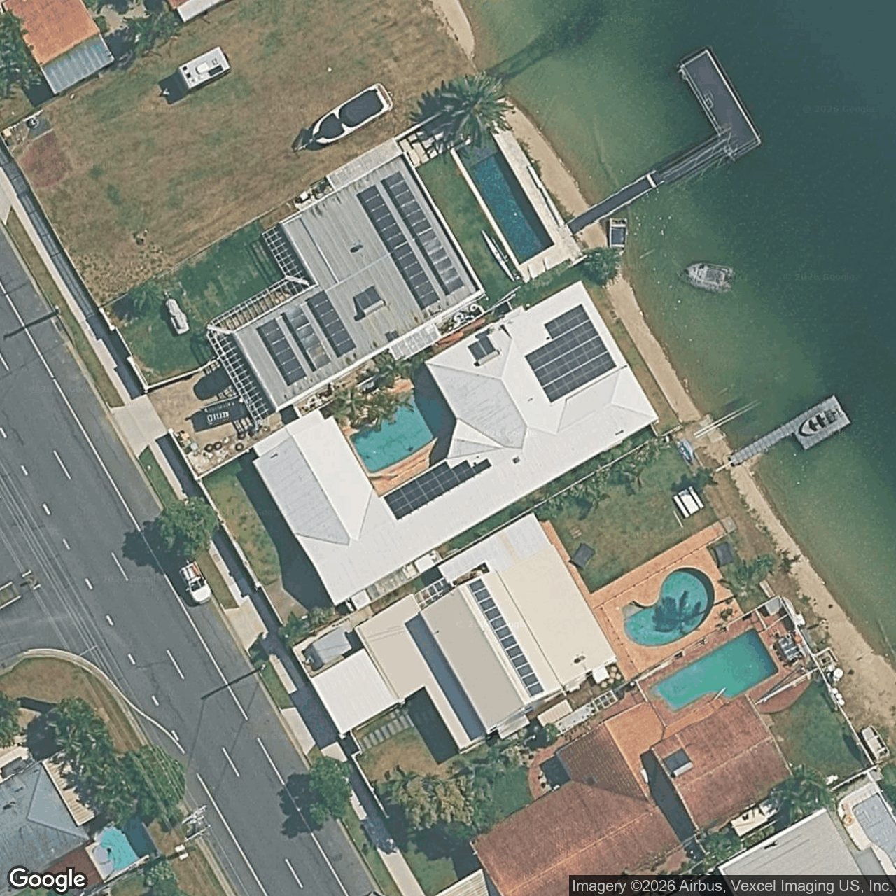 Aerial view of 162 Mallawa Drive, Palm Beach QLD 4221
