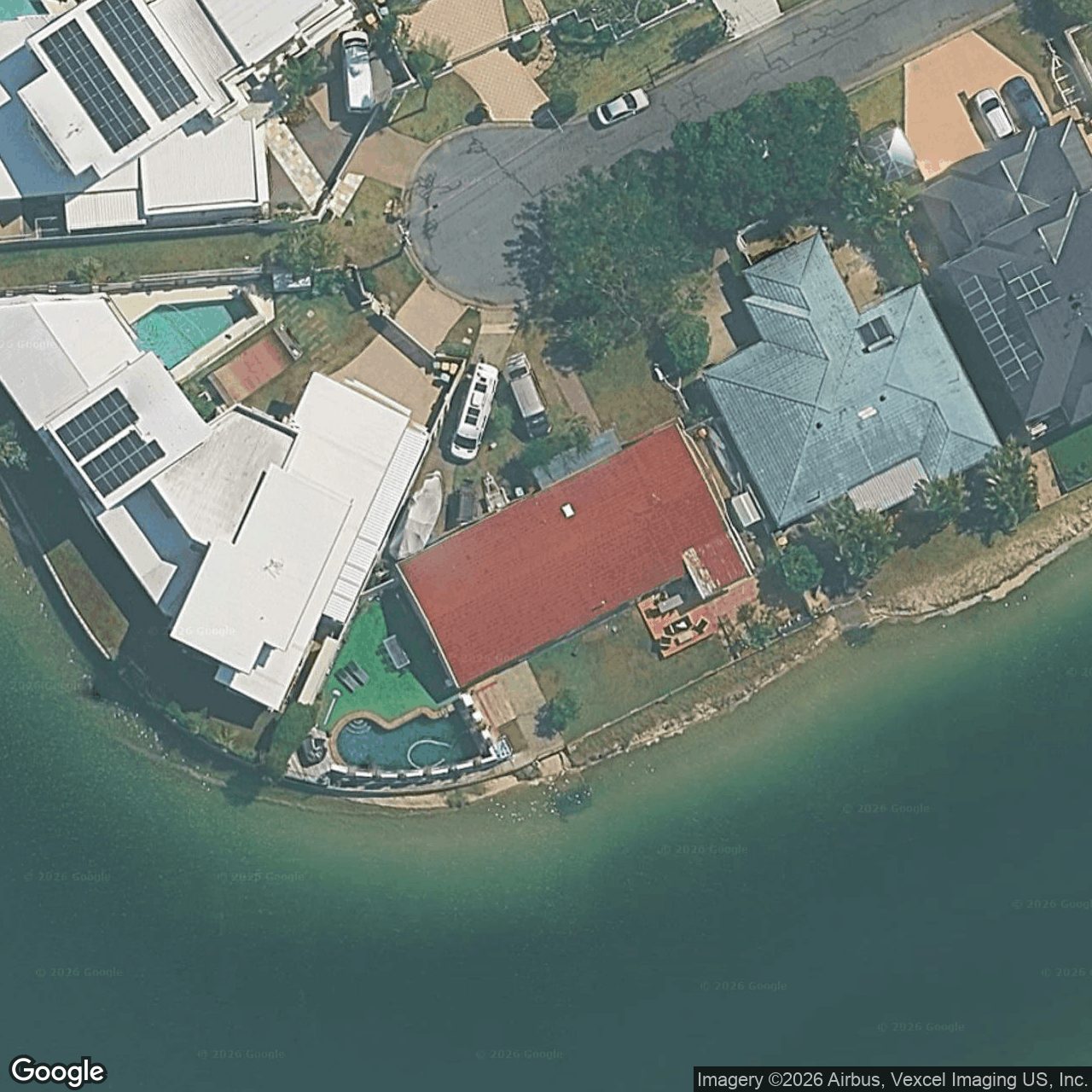 Aerial view of 32 Barracuda Court, Palm Beach QLD 4221