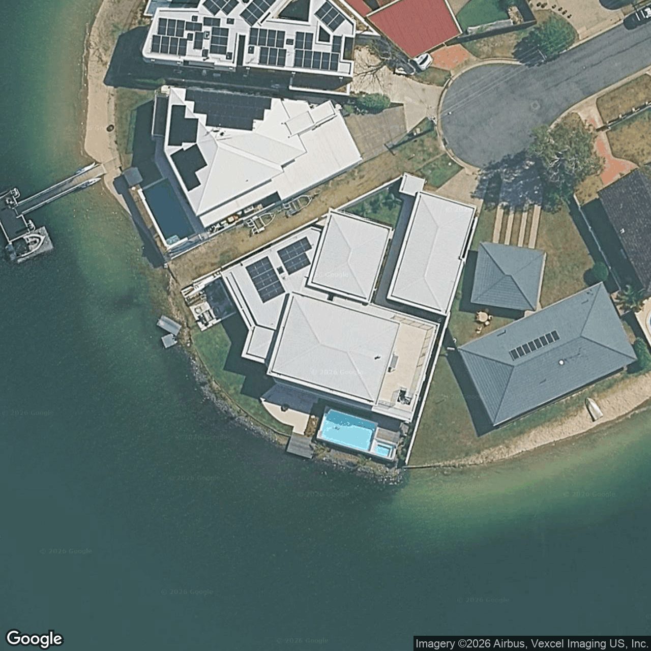 Aerial view of 32 Dolphin Court, Palm Beach QLD 4221