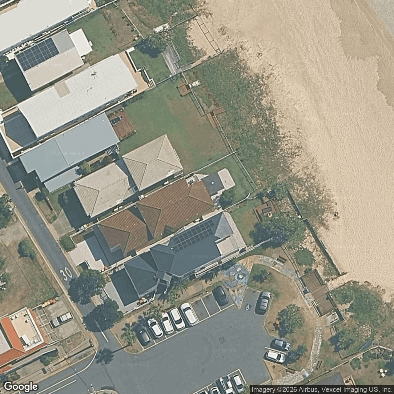 Aerial view of 81 Jefferson Lane, Palm Beach QLD 4221