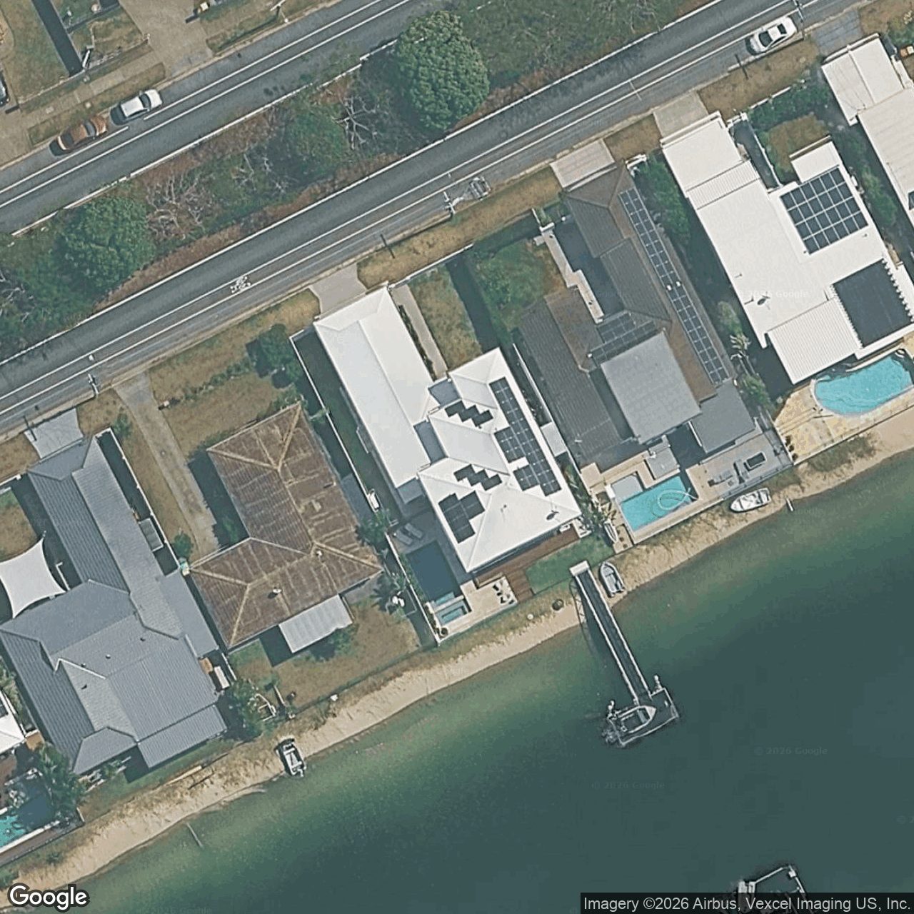 Aerial view of 54 Nineteenth Avenue, Palm Beach QLD 4221