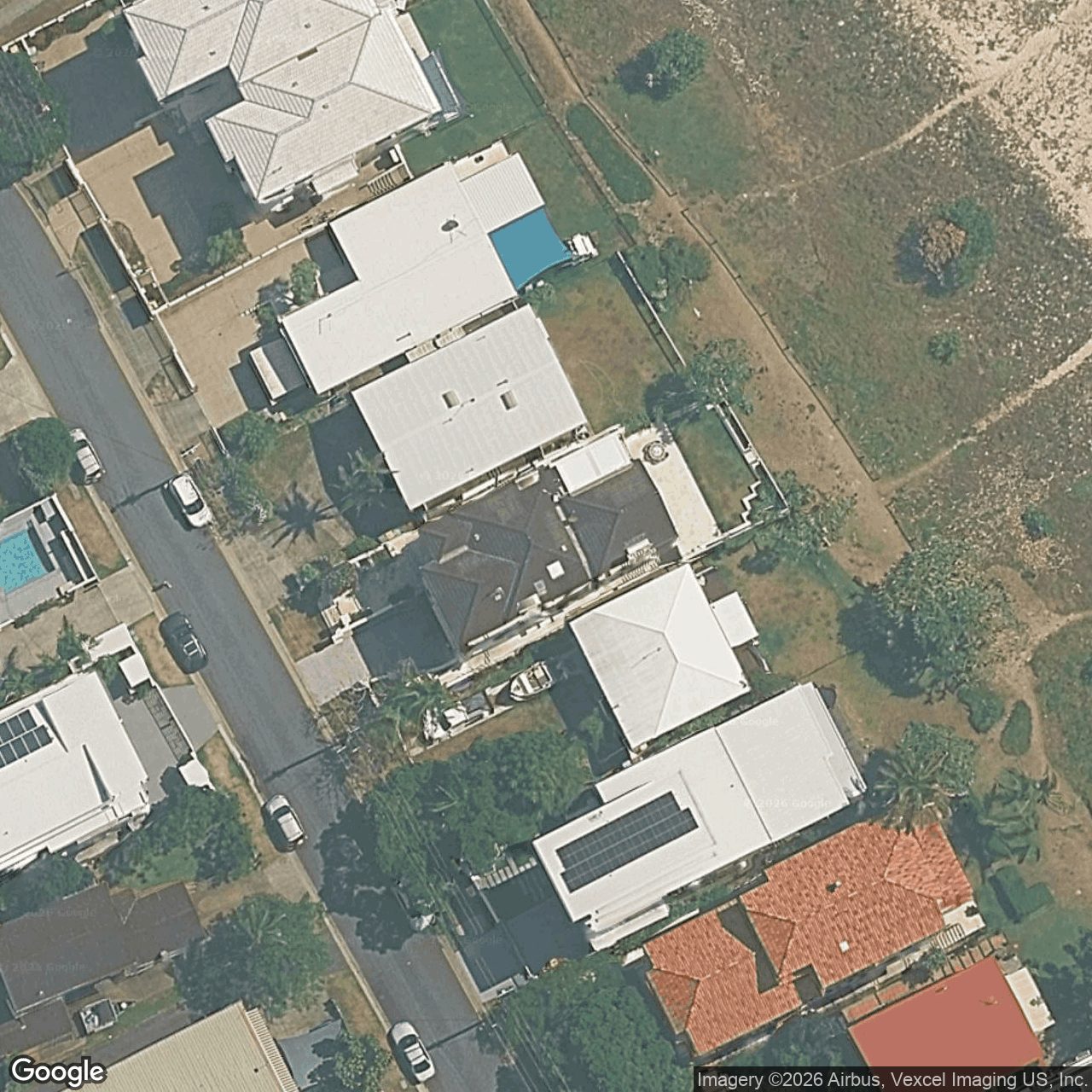 Aerial view of 33 Jefferson Lane, Palm Beach QLD 4221