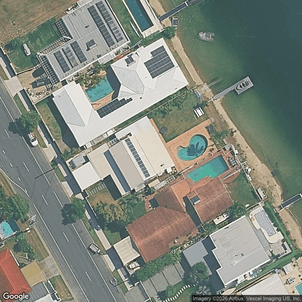 Aerial view of 164 Mallawa Drive, Palm Beach QLD 4221