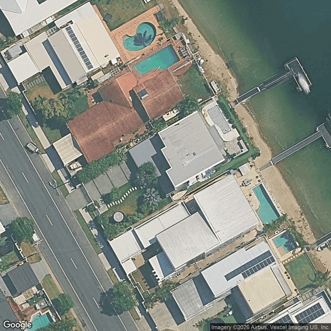 Aerial view of 168 Mallawa Drive, Palm Beach QLD 4221
