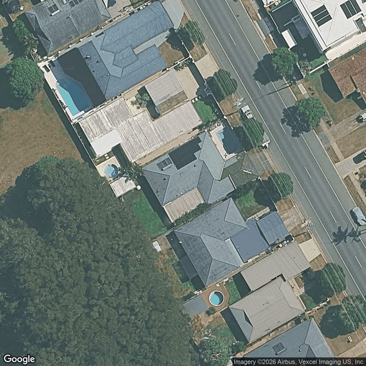 Aerial view of 83 Mallawa Drive, Palm Beach QLD 4221