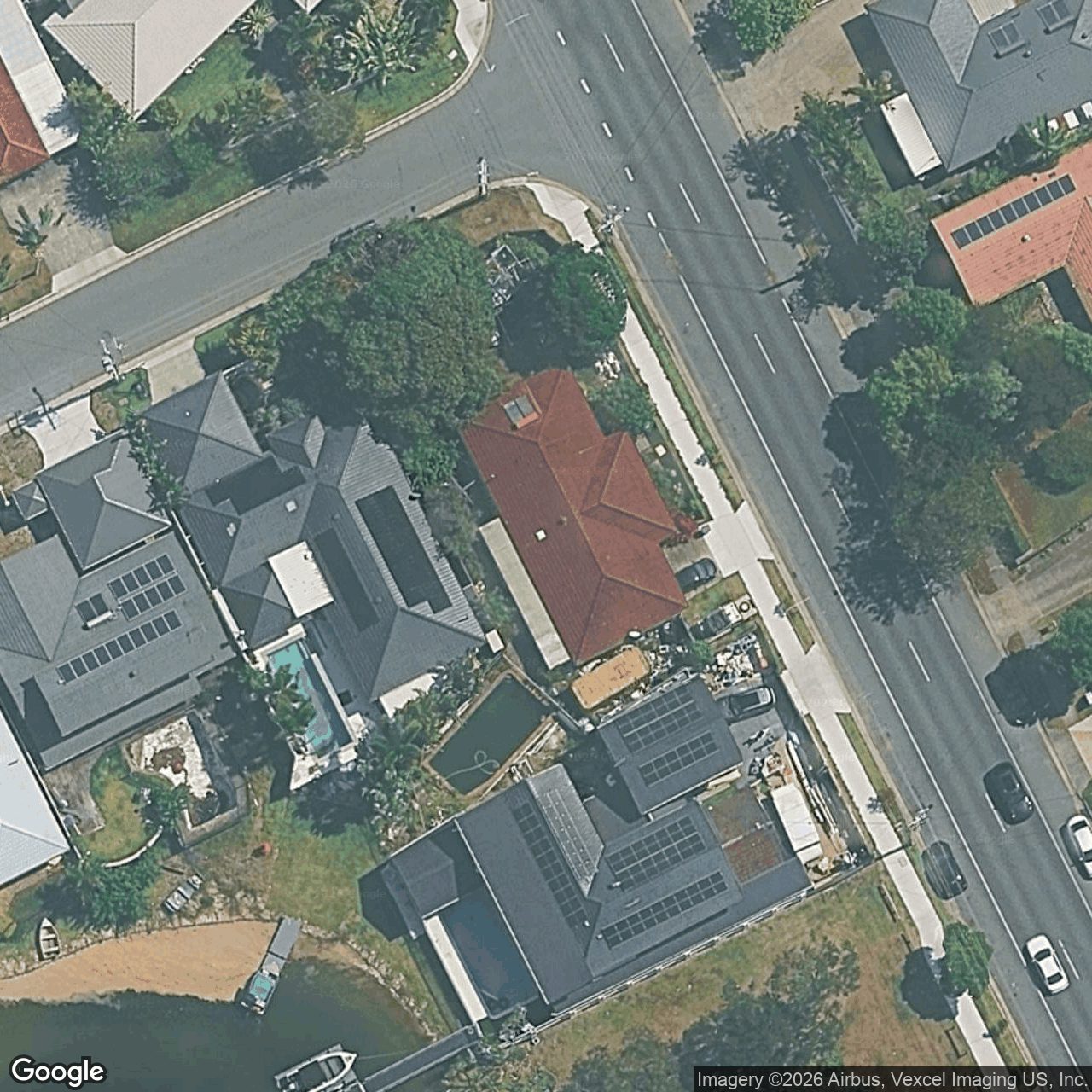 Aerial view of 128 Townson Avenue, Palm Beach QLD 4221