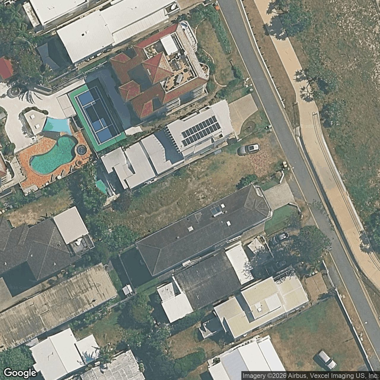 Aerial view of 446 The Esplanade, Palm Beach QLD 4221