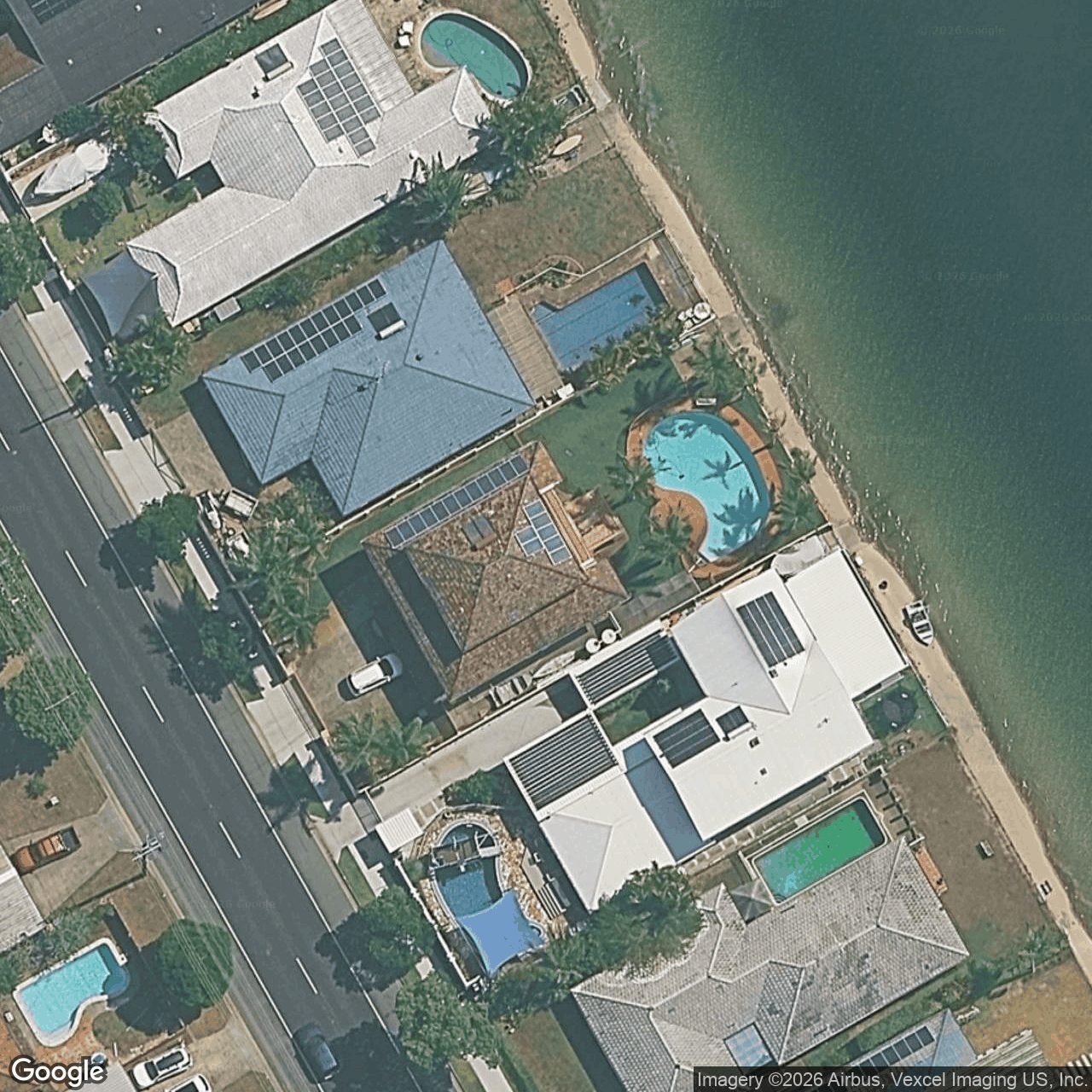Aerial view of 216 Mallawa Drive, Palm Beach QLD 4221