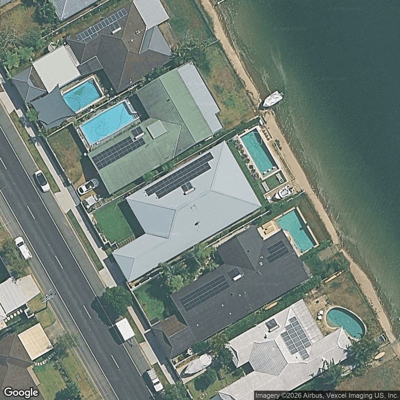Aerial view of 208 Mallawa Drive, Palm Beach QLD 4221