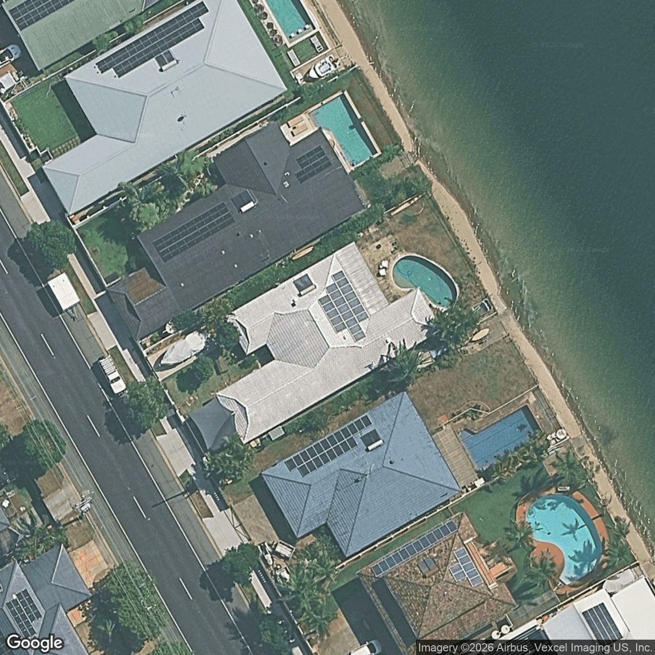 Aerial view of 212 Mallawa Drive, Palm Beach QLD 4221