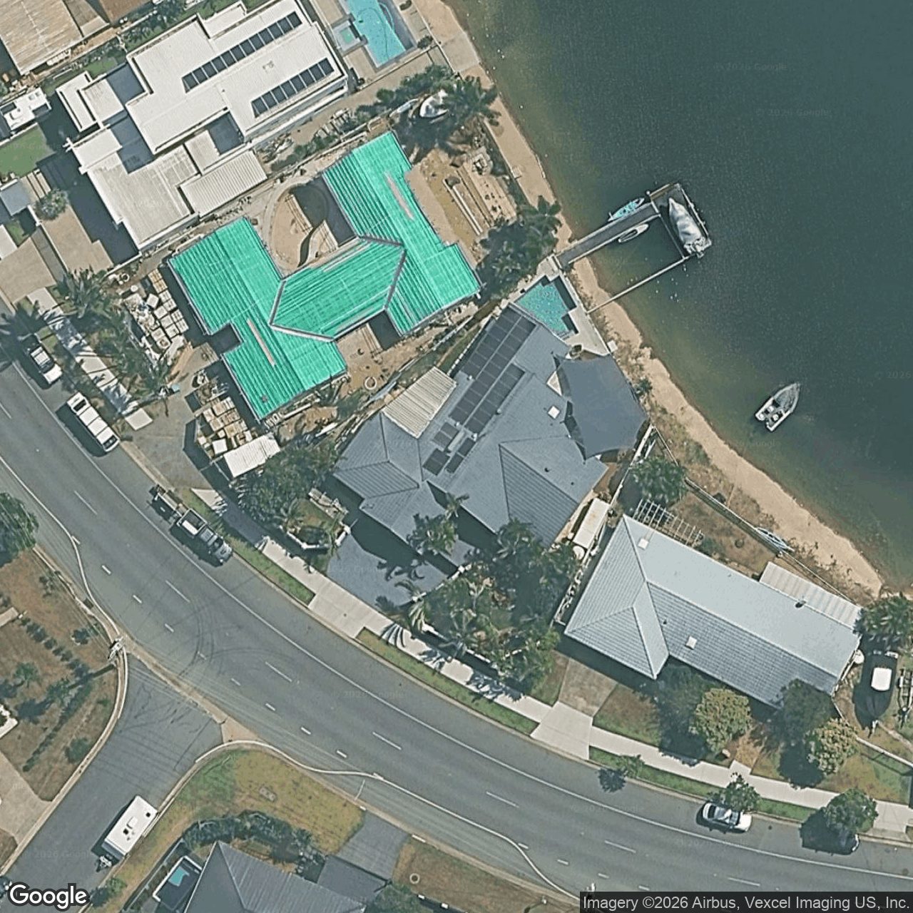Aerial view of 230 Mallawa Drive, Palm Beach QLD 4221