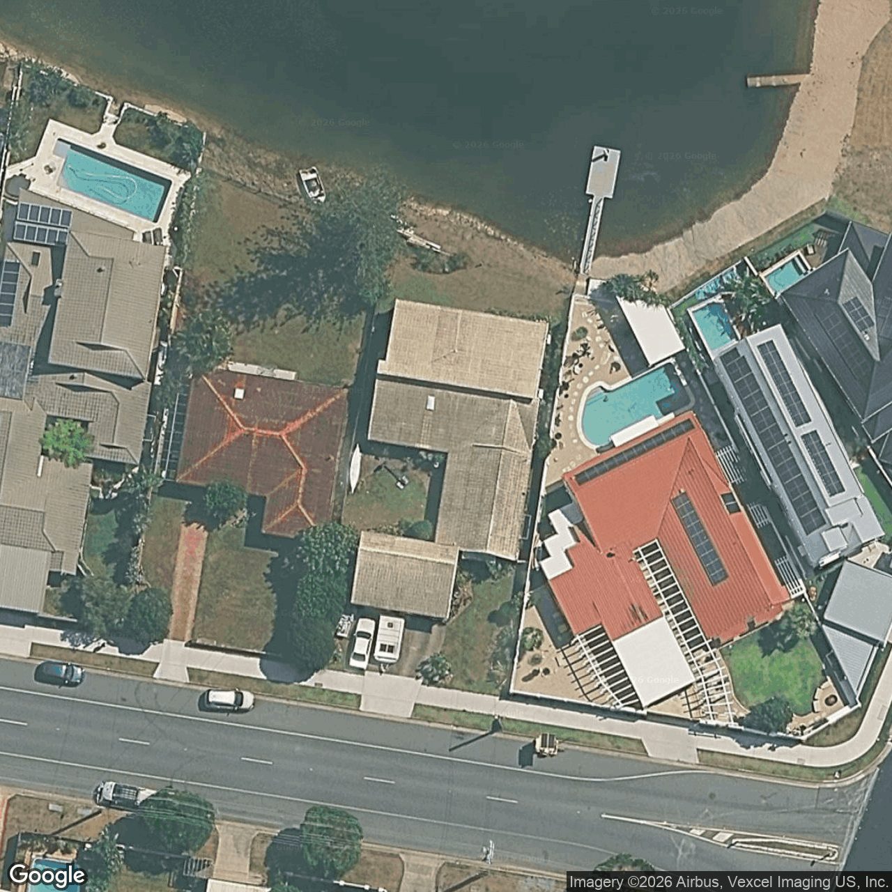Aerial view of 244 Mallawa Drive, Palm Beach QLD 4221
