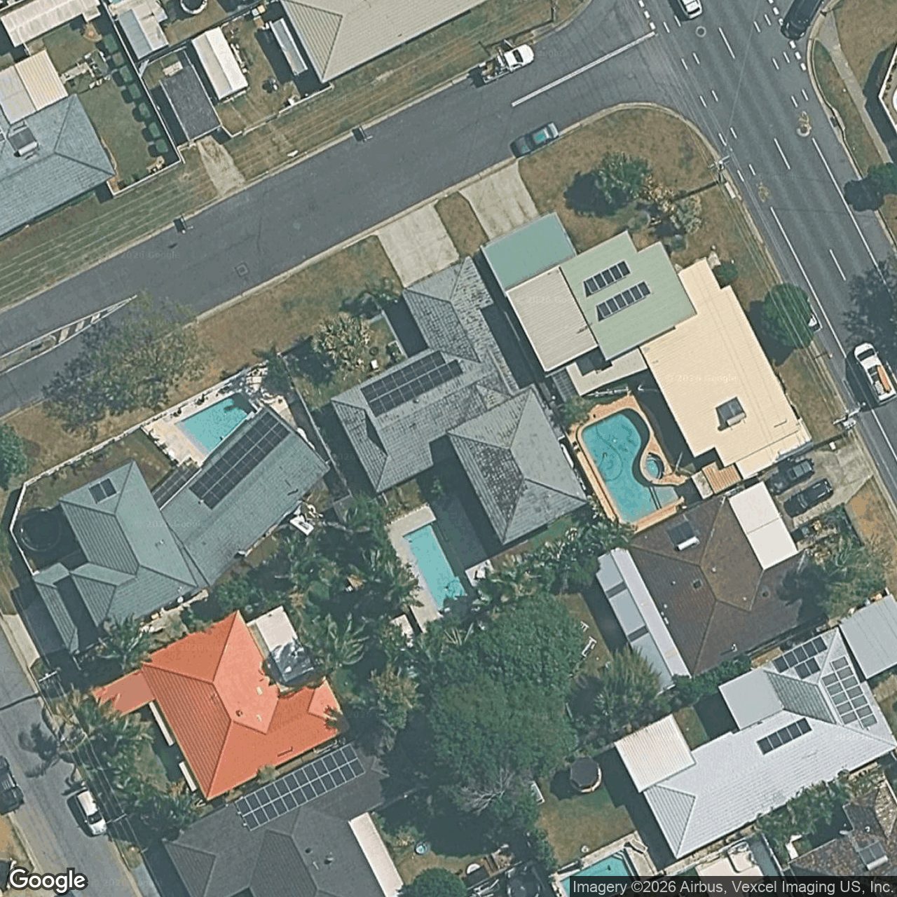 Aerial view of 54 Twenty Fourth Avenue, Palm Beach QLD 4221