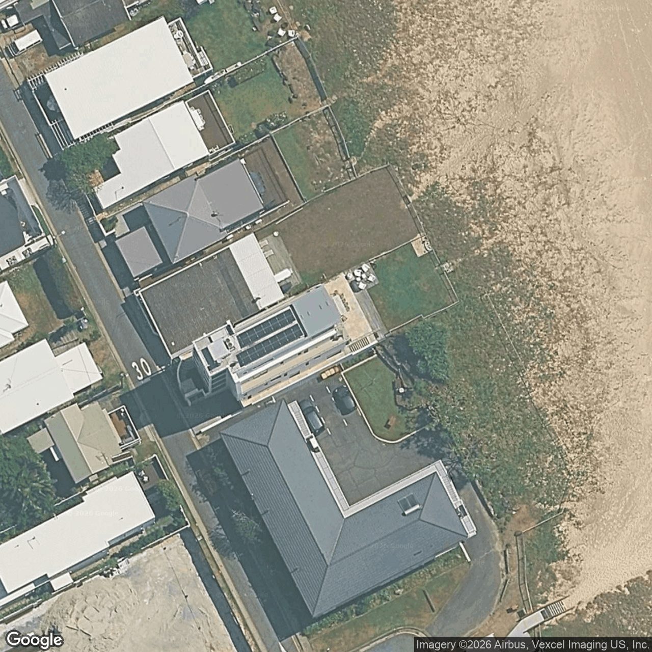 Aerial view of 225 Jefferson Lane, Palm Beach QLD 4221