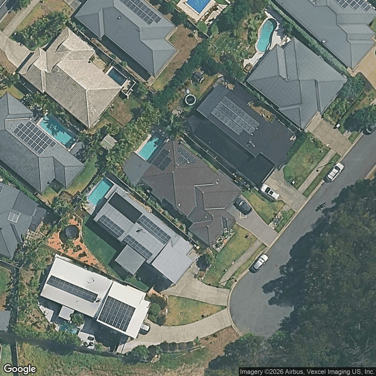 Aerial view of 13 Green Court, Reedy Creek QLD 4227