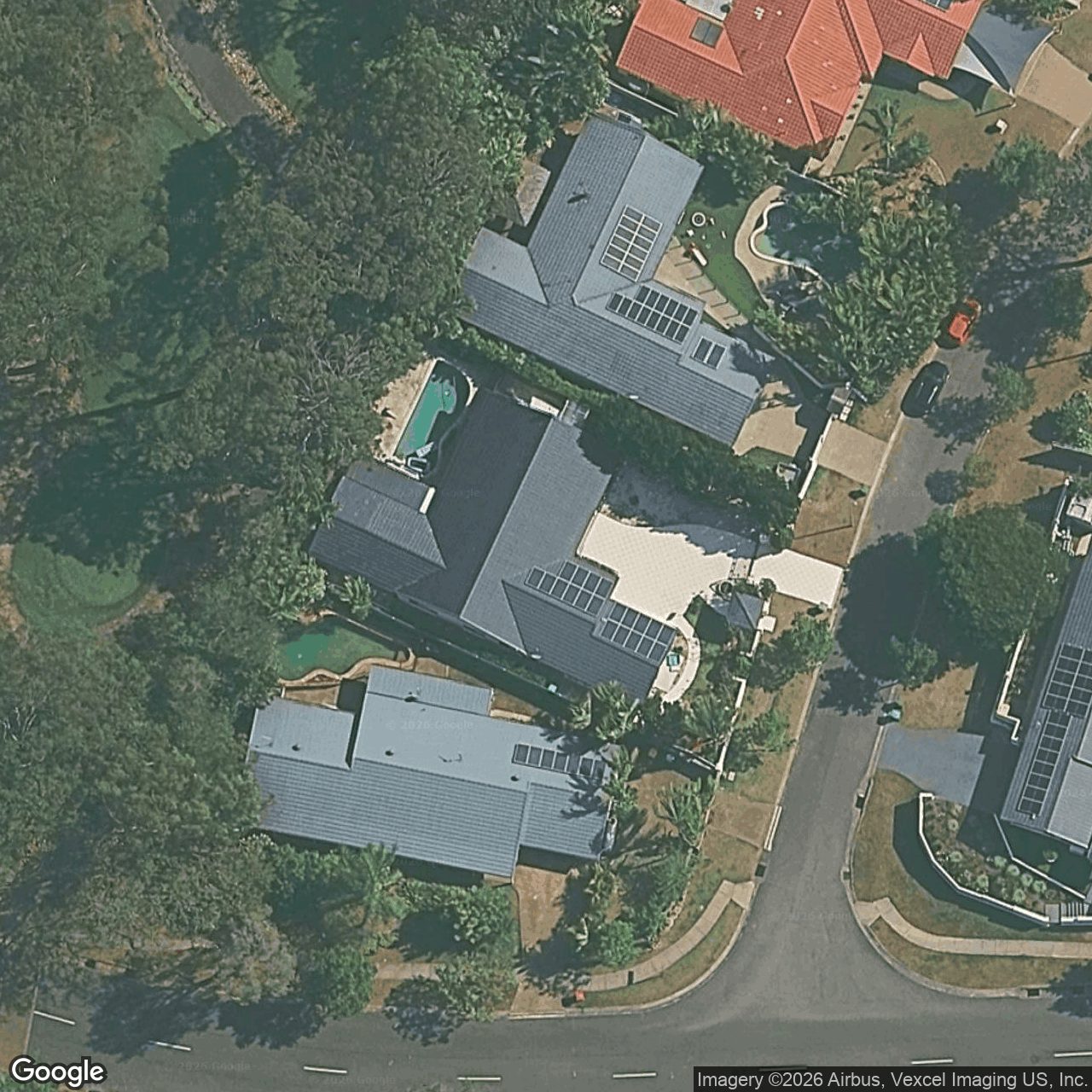 Aerial view of 4 Chantilly Place, Robina QLD 4226