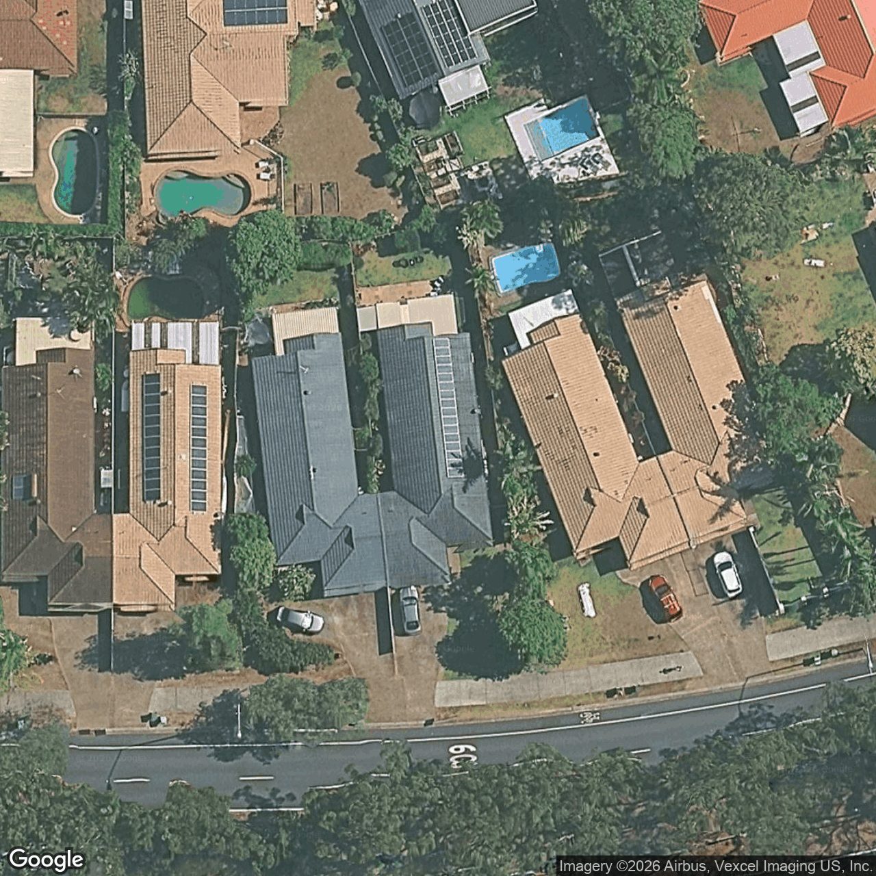 Aerial view of 71 Cheltenham Drive, Robina QLD 4226