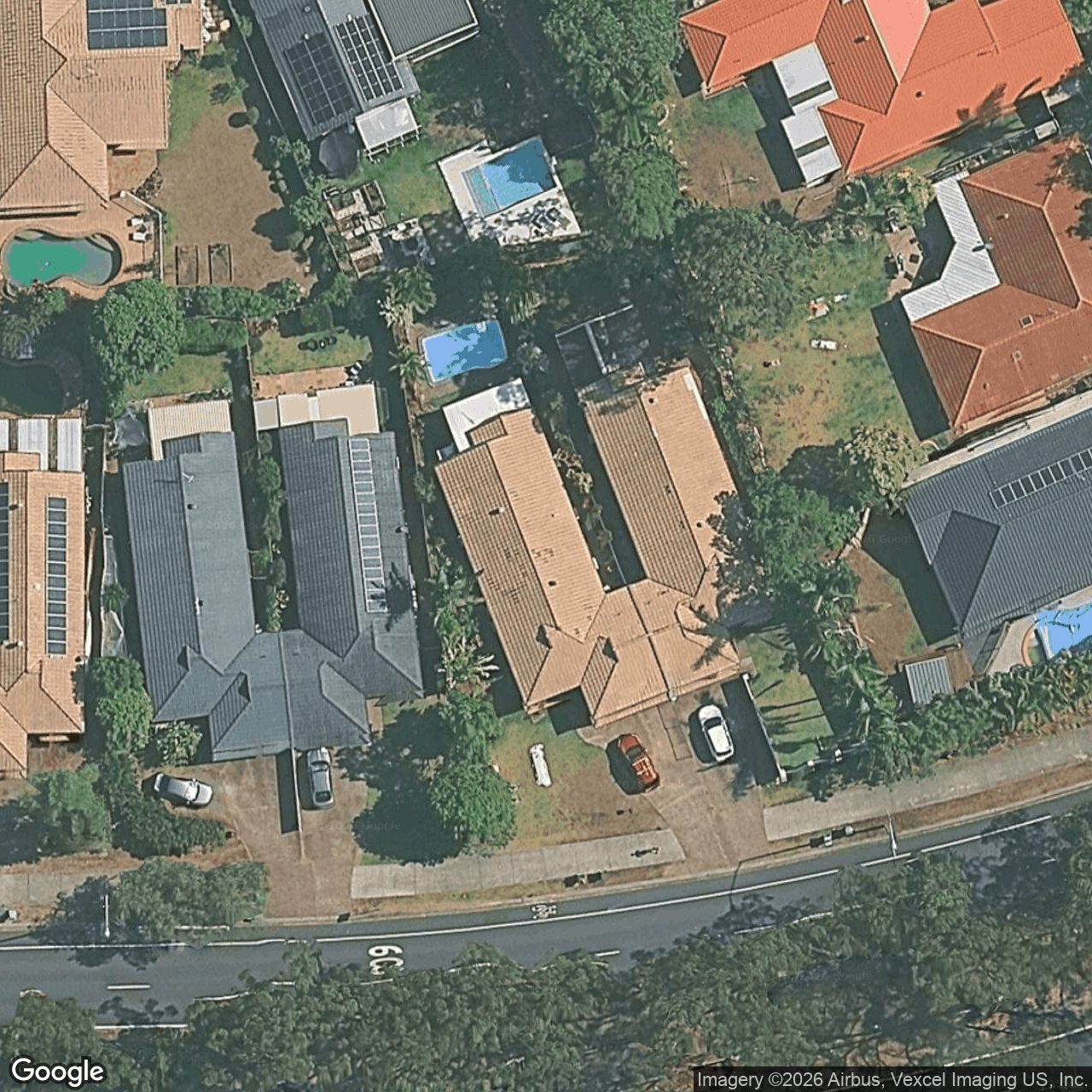 Aerial view of 69 Cheltenham Drive, Robina QLD 4226