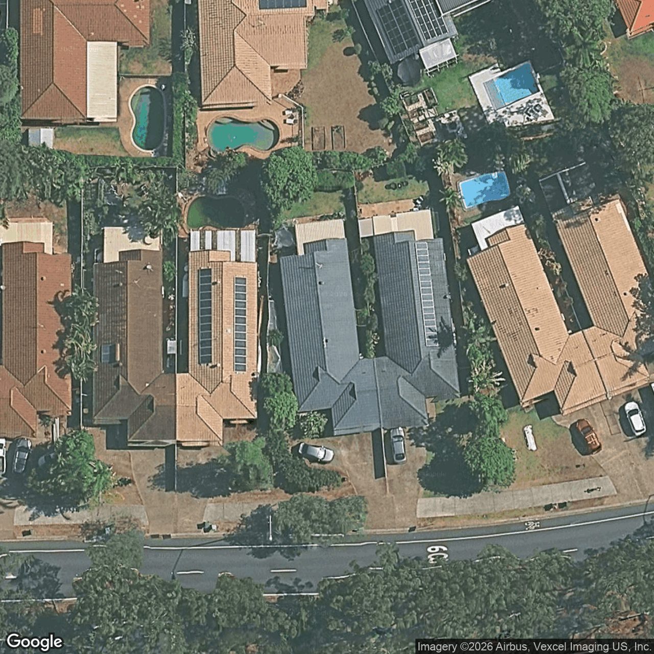 Aerial view of 73 Cheltenham Drive, Robina QLD 4226